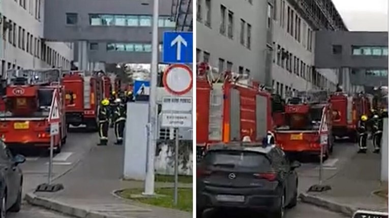 VIDEO Ugašen požar u zagrebačkoj bolnici Rebro
